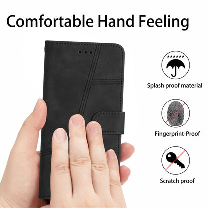 For Samsung Galaxy S25+ 5G Skin-feel Stitching Leather Phone Case(Black) by buy2fix