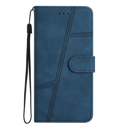 For Samsung Galaxy S25 Ultra 5G Skin-feel Stitching Leather Phone Case(Blue) by buy2fix