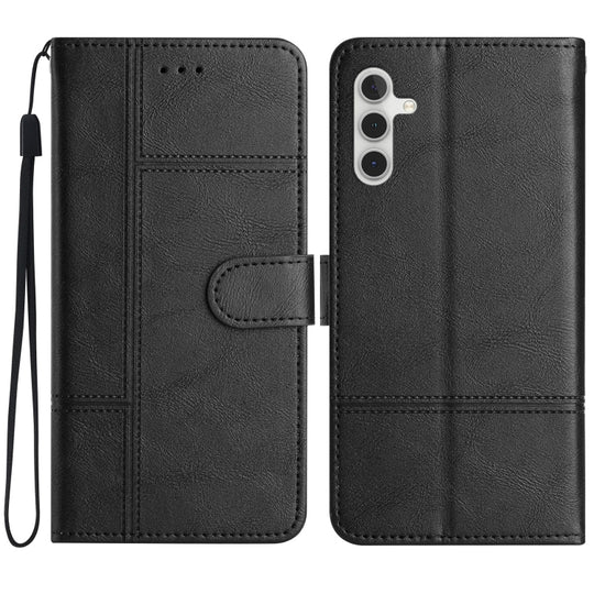 For Samsung Galaxy A36 Cowhide Texture Stitching Leather Phone Case(Black)