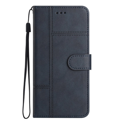 For Samsung Galaxy S25+ 5G Cowhide Texture Stitching Leather Phone Case(Dark Blue) by buy2fix