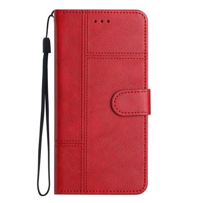 For Samsung Galaxy S25 Ultra 5G Cowhide Texture Stitching Leather Phone Case(Red) by buy2fix