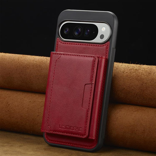 For Google Pixel 10 / 10 Pro LC.IMEEKE L5 Series Detachable RFID Card Bag Magsafe Phone Case(Red) - Google Cases by LC.IMEEKE | Online Shopping UK | buy2fix