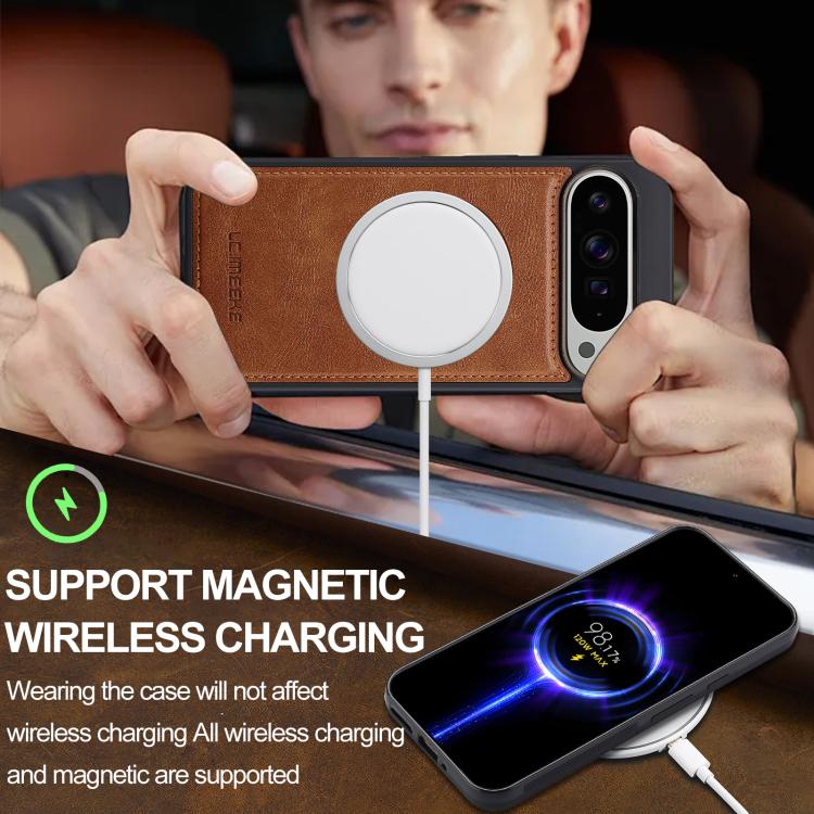 For Google Pixel 10 / 10 Pro LC.IMEEKE Magsafe Phone Case(Brown) - Google Cases by LC.IMEEKE | Online Shopping UK | buy2fix