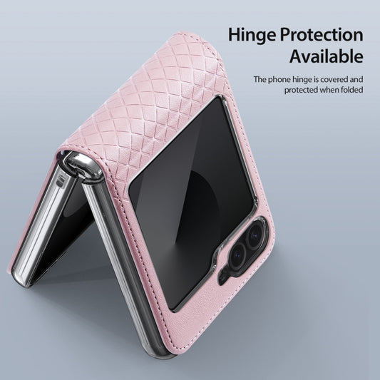 For Samsung Galaxy Z Flip6 / Flip7 FE DUX DUCIS Bril Series PU + TPU Phone Case(Pink) - Galaxy Z Flip6 5G Cases by DUX DUCIS | Online Shopping UK | buy2fix