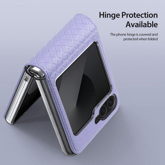 For Samsung Galaxy Z Flip6 / Flip7 FE DUX DUCIS Bril Series PU + TPU Phone Case(Purple) - Galaxy Z Flip6 5G Cases by DUX DUCIS | Online Shopping UK | buy2fix