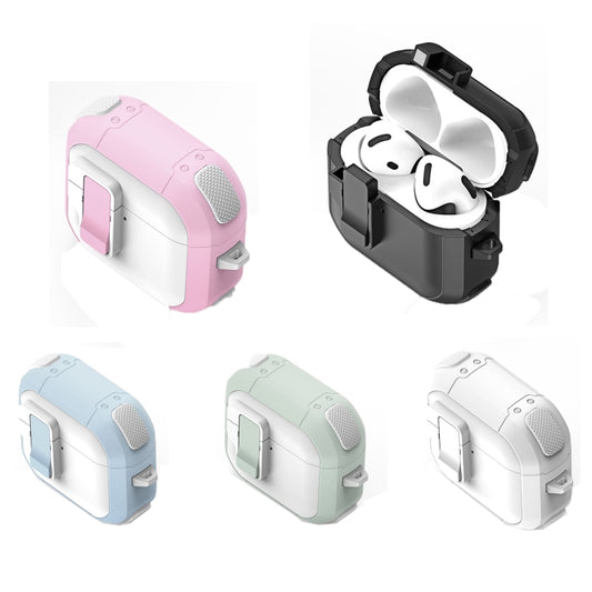 For AirPods 4 DUX DUCIS PECP Series Split Earphone Case with Hook(Blue White) - For AirPods 4 by DUX DUCIS | Online Shopping UK | buy2fix