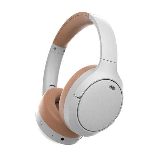 BT056 Noise Reduction Sports Stereo Wireless Deep Bass On-Ear Bluetooth Earphone(White Brown) - Bluetooth Earphone by buy2fix | Online Shopping UK | buy2fix
