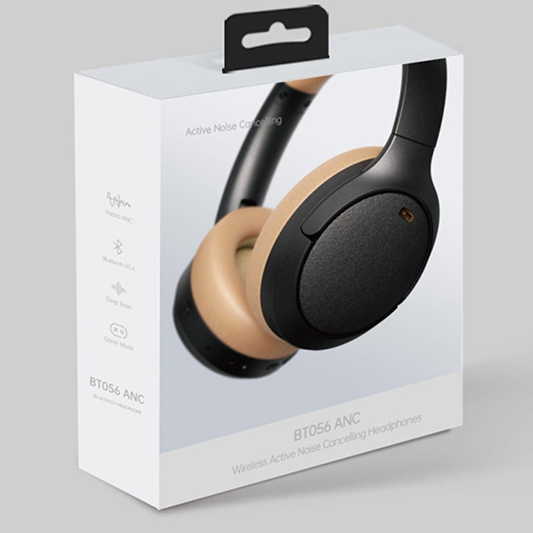 BT056 Noise Reduction Sports Stereo Wireless Deep Bass On-Ear Bluetooth Earphone(Black Brown) - Bluetooth Earphone by buy2fix | Online Shopping UK | buy2fix