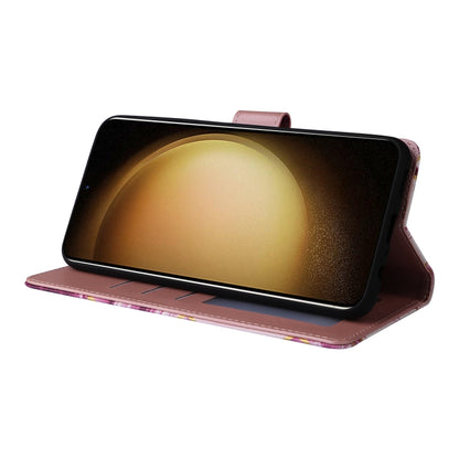 For Samsung Galaxy S25+ 5G Marble Bronzing Stitching Leather Phone Case(Purple) by buy2fix