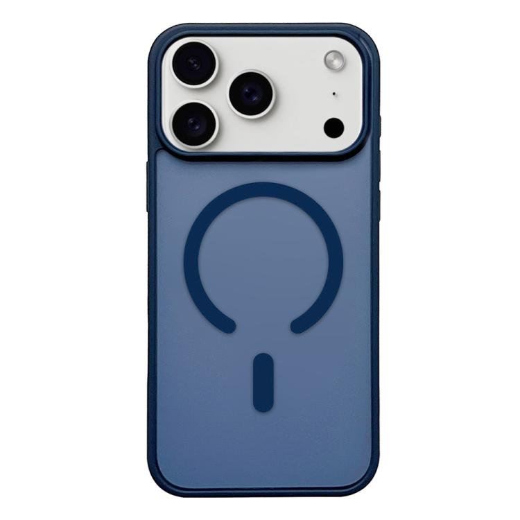For iPhone 17 Pro Max Frosted Skin Feel MagSafe Phone Case(Dark Blue) - iPhone 17 Pro Max Cases by buy2fix | Online Shopping UK | buy2fix