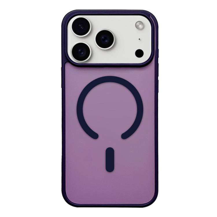 For iPhone 17 Pro Frosted Skin Feel MagSafe Phone Case(Dark Purple) - iPhone 17 Pro Cases by buy2fix | Online Shopping UK | buy2fix