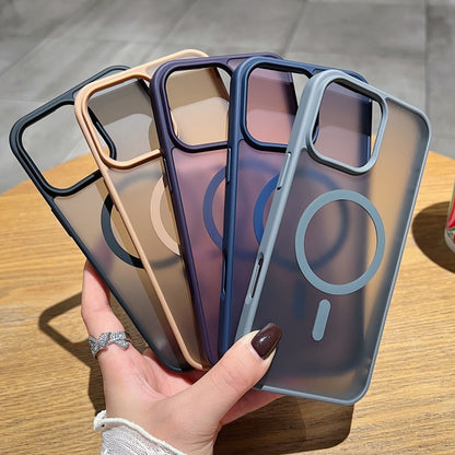 For iPhone 17 Frosted Skin Feel MagSafe Phone Case(Desert Gold) - iPhone 17 Cases by buy2fix | Online Shopping UK | buy2fix