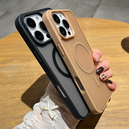 For iPhone 17 Pro Max Frosted Skin Feel MagSafe Phone Case(Desert Gold) - iPhone 17 Pro Max Cases by buy2fix | Online Shopping UK | buy2fix