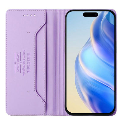 For iPhone Air RC01 Dual-Folded Magnetic Suction RFID Leather Phone Case(Light Purple) - iPhone Air Cases by buy2fix | Online Shopping UK | buy2fix