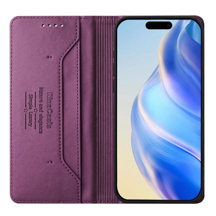 For iPhone Air RC01 Dual-Folded Magnetic Suction RFID Leather Phone Case(Violet) - iPhone Air Cases by buy2fix | Online Shopping UK | buy2fix