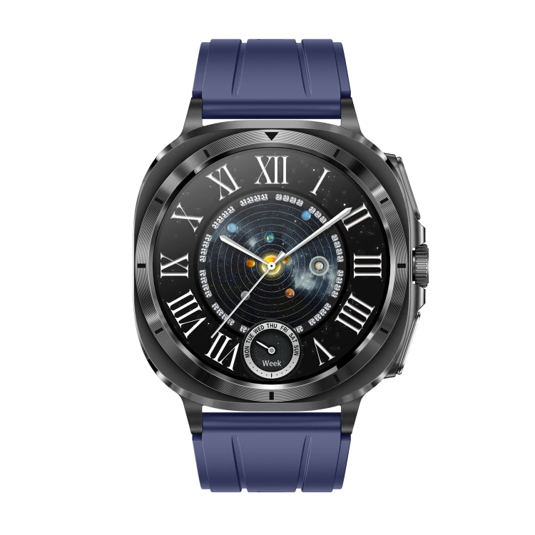 ET492 1.43 inch AMOLED Screen Silicone Strap Smart Watch Supports ECG/Blood Sugar Monitoring(Blue) - Smart Watches by buy2fix | Online Shopping UK | buy2fix