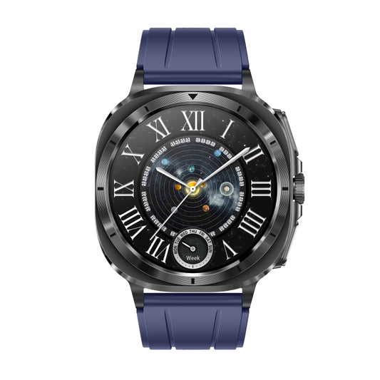 ET492 1.43 inch AMOLED Screen Silicone Strap Smart Watch Supports ECG/Blood Sugar Monitoring(Blue) - Smart Watches by buy2fix | Online Shopping UK | buy2fix