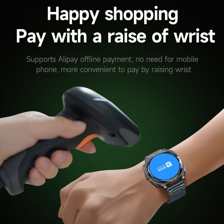 ET492 1.43 inch AMOLED Screen Silicone Strap Smart Watch Supports ECG/Blood Sugar Monitoring(Blue) - Smart Watches by buy2fix | Online Shopping UK | buy2fix