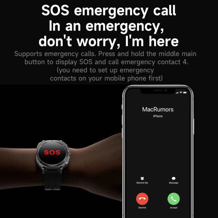 ET492 1.43 inch AMOLED Screen Silicone Strap Smart Watch Supports ECG/Blood Sugar Monitoring(Red) - Smart Watches by buy2fix | Online Shopping UK | buy2fix