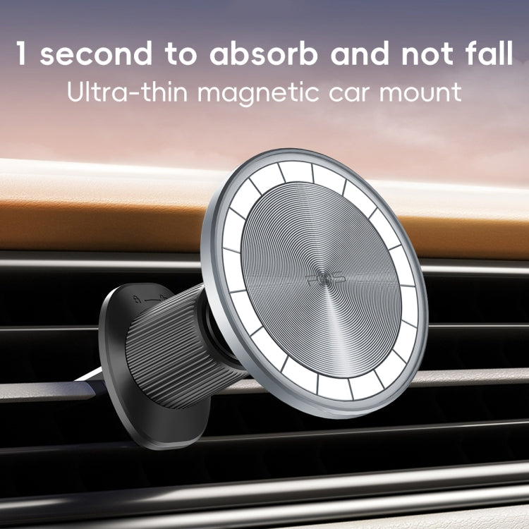 RBS PH19 Ultra-thin Magnetic Car Air Outlet Phone Holder(Pale Blue) by buy2fix