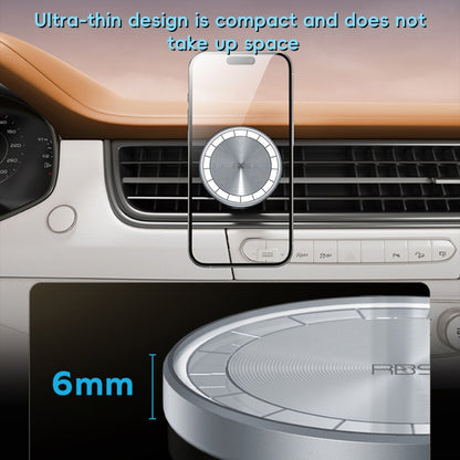 RBS PH19 Ultra-thin Magnetic Car Air Outlet Phone Holder(Pale Blue) by buy2fix