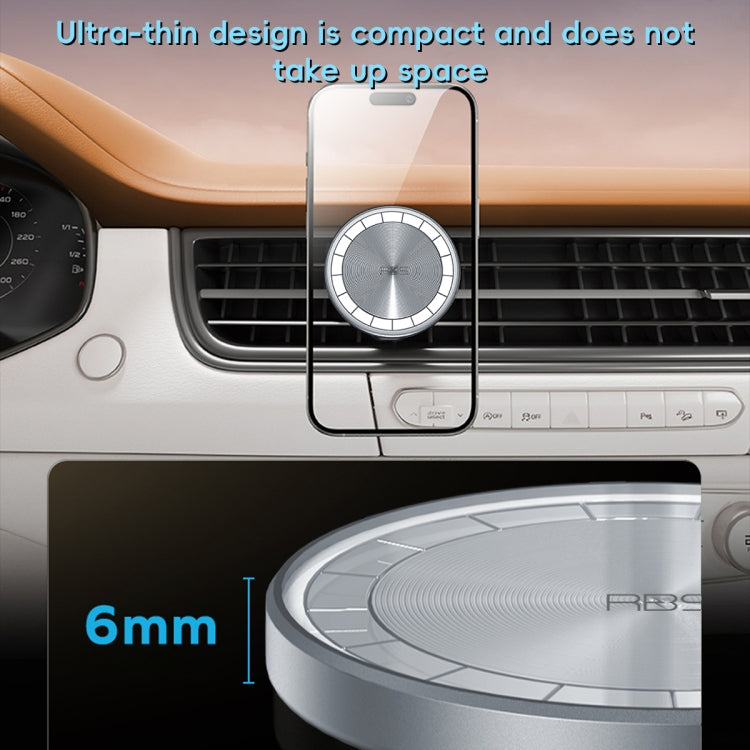 RBS PH19 Ultra-thin Magnetic Car Air Outlet Phone Holder(Ttitanium Gold) by buy2fix