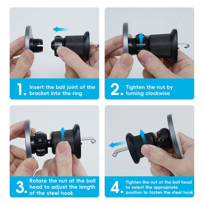 RBS PH19 Ultra-thin Magnetic Car Air Outlet Phone Holder(Ttitanium Gold) by buy2fix