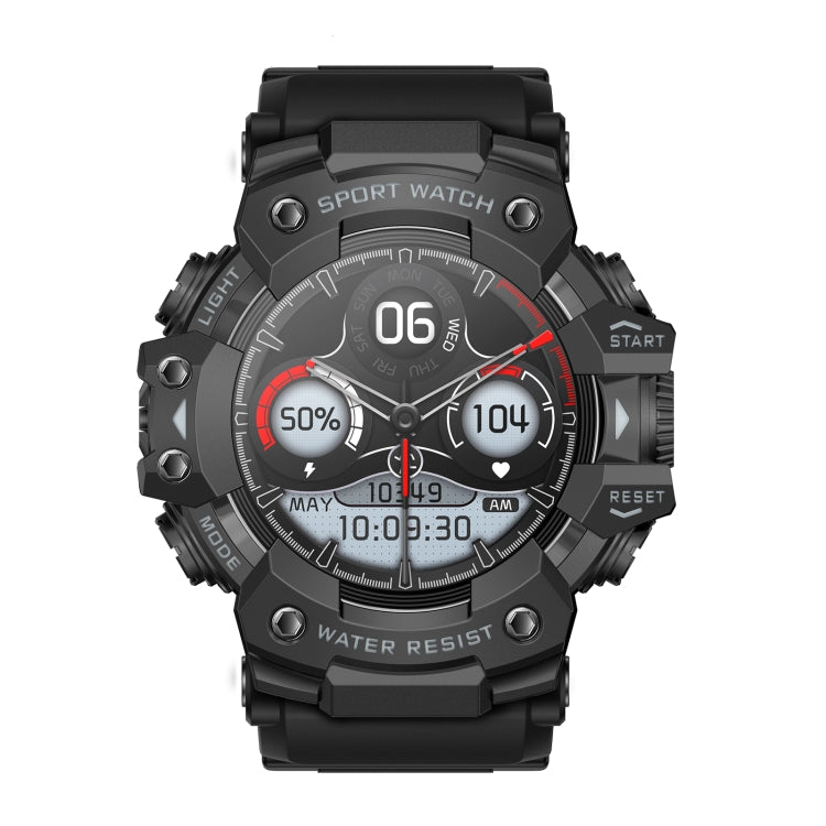 LC21 1.32 inch TFT Round Screen Sports Smart Watch Supports Blood Oxygen Monitoring/Call Reminder(Black) - Smart Watches by buy2fix | Online Shopping UK | buy2fix