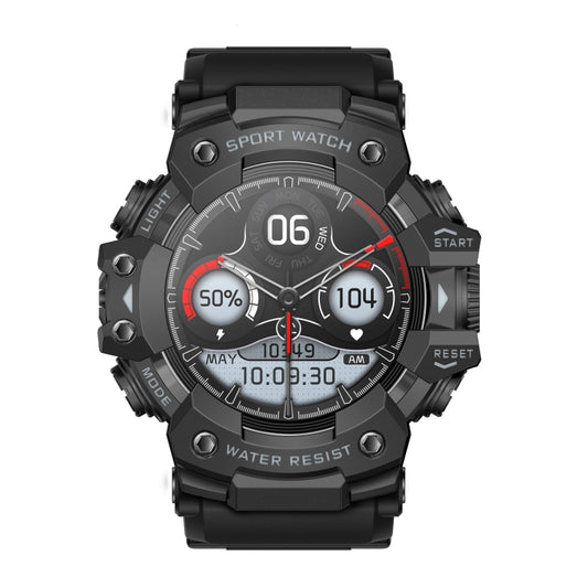 LC21 1.32 inch TFT Round Screen Sports Smart Watch Supports Blood Oxygen Monitoring/Call Reminder(Black) - Smart Watches by buy2fix | Online Shopping UK | buy2fix