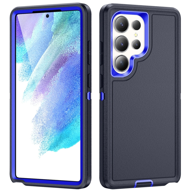 For Samsung Galaxy S25 Ultra 5G Life Waterproof Rugged Phone Case(Dark Blue + Royal Blue) by buy2fix