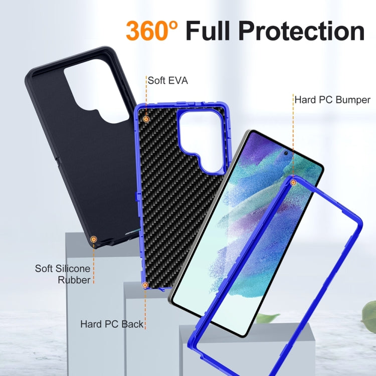 For Samsung Galaxy S25 Ultra 5G Life Waterproof Rugged Phone Case(Dark Blue + Royal Blue) by buy2fix