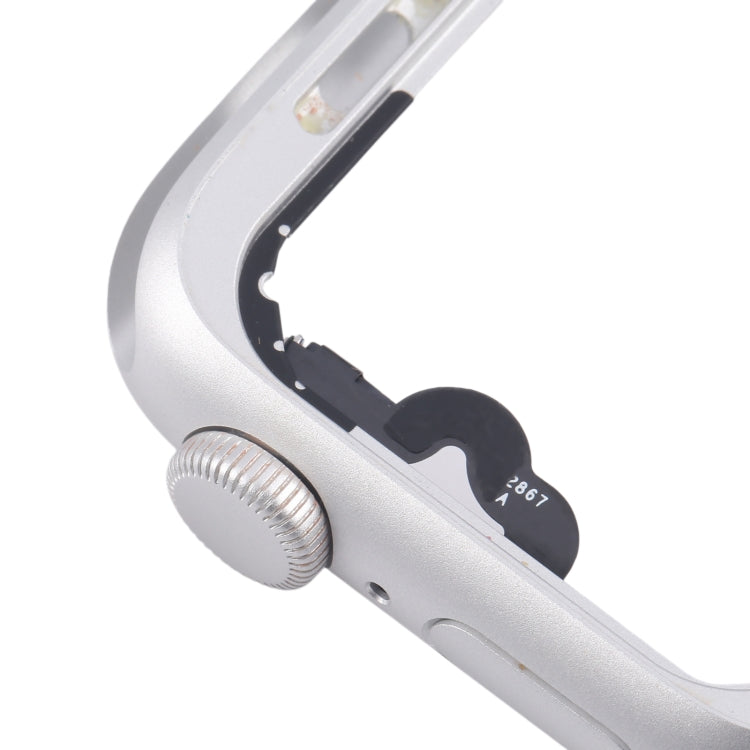 For Apple Watch Series 4 40MM LTE Aluminium Alloy Middle Frame Bezel Plate with Crown Spin Axis Flex Cable(Silver) - Middle Frame by buy2fix | Online Shopping UK | buy2fix