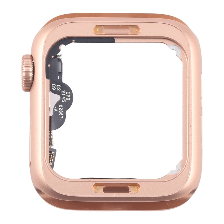 For Apple Watch SE 2020 40MM LTE Aluminium Alloy Middle Frame Bezel Plate with Crown Spin Axis Flex Cable(Gold) - Middle Frame by buy2fix | Online Shopping UK | buy2fix