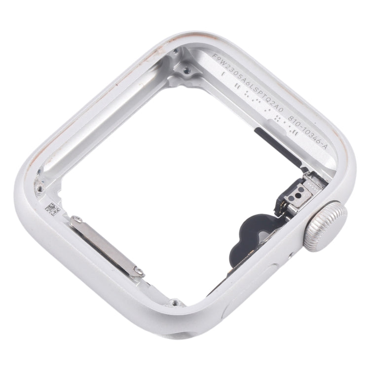 For Apple Watch Series 5 40MM GPS Aluminium Alloy Middle Frame Bezel Plate with Crown Spin Axis Flex Cable(Silver) - Middle Frame by buy2fix | Online Shopping UK | buy2fix