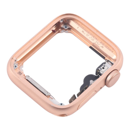 For Apple Watch Series 5 44MM LTE Aluminium Alloy Middle Frame Bezel Plate with Crown Spin Axis Flex Cable(Gold) - Middle Frame by buy2fix | Online Shopping UK | buy2fix