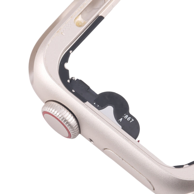 For Apple Watch SE 2022 40MM GPS Aluminium Alloy Middle Frame Bezel Plate with Crown Spin Axis Flex Cable(Starlight) by buy2fix