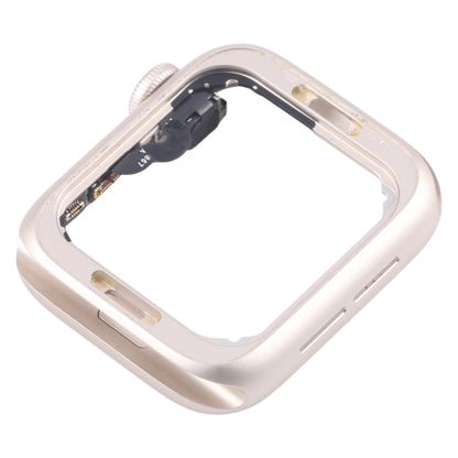 For Apple Watch SE 2022 44MM LTE Aluminium Alloy Middle Frame Bezel Plate with Crown Spin Axis Flex Cable(Starlight) by buy2fix