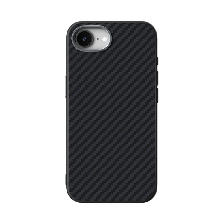 For iPhone 16e ABEEL C Carbon Fiber Series 6D Micro Relief MagSafe Phone Case(Black) - iPhone 16e Cases by buy2fix | Online Shopping UK | buy2fix