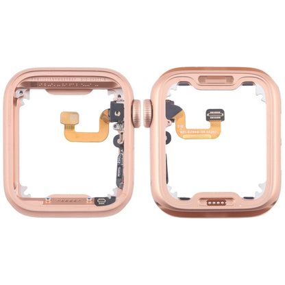 For Apple Watch Series 6 40MM LTE Aluminium Alloy Middle Frame Bezel Plate with Crown Spin Axis Flex Cable(Gold) by buy2fix