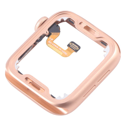 For Apple Watch Series 6 40MM GPS Aluminium Alloy Middle Frame Bezel Plate with Crown Spin Axis Flex Cable(Gold) by buy2fix