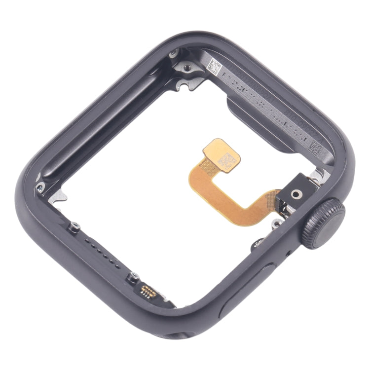 For Apple Watch Series 6 44MM GPS Aluminium Alloy Middle Frame Bezel Plate with Crown Spin Axis Flex Cable(Grey) by buy2fix