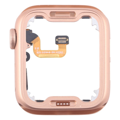 For Apple Watch Series 6 44MM GPS Aluminium Alloy Middle Frame Bezel Plate with Crown Spin Axis Flex Cable(Gold) by buy2fix
