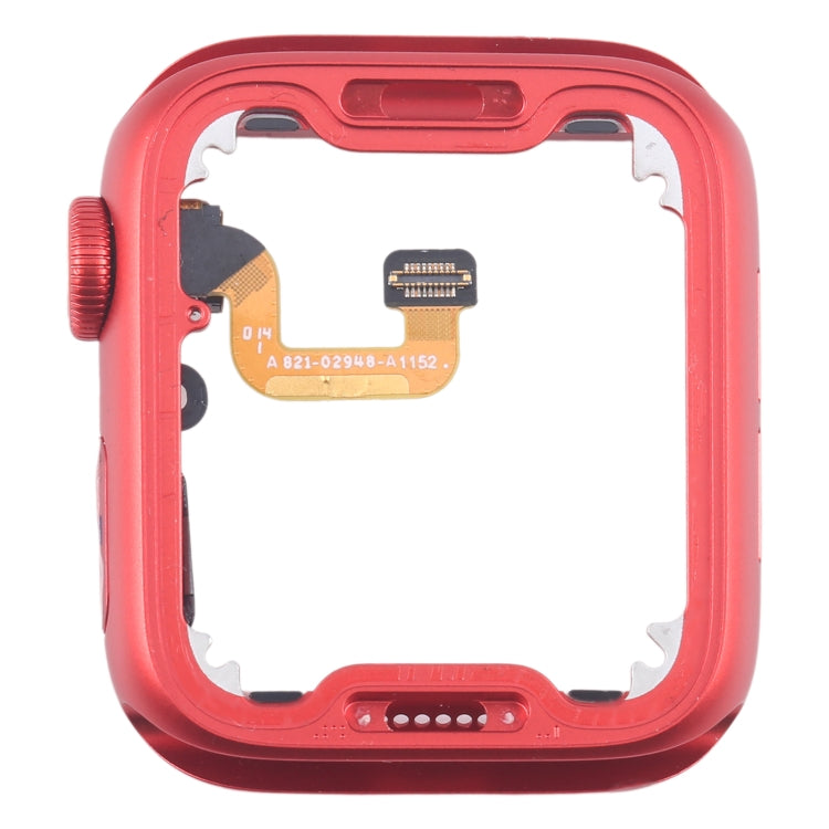 For Apple Watch Series 6 44MM GPS Aluminium Alloy Middle Frame Bezel Plate with Crown Spin Axis Flex Cable(Red) by buy2fix