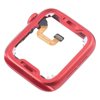 For Apple Watch Series 6 44MM GPS Aluminium Alloy Middle Frame Bezel Plate with Crown Spin Axis Flex Cable(Red) by buy2fix