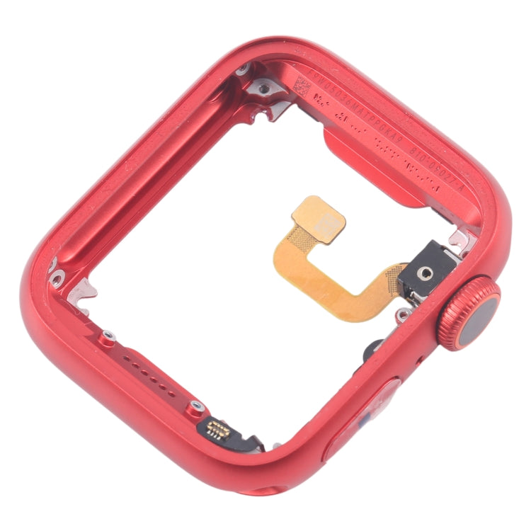 For Apple Watch Series 6 44MM GPS Aluminium Alloy Middle Frame Bezel Plate with Crown Spin Axis Flex Cable(Red) by buy2fix