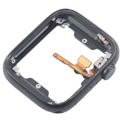 For Apple Watch Series 7 45MM LTE Aluminium Alloy Middle Frame Bezel Plate with Crown Spin Axis Flex Cable(Green) - Middle Frame by buy2fix | Online Shopping UK | buy2fix