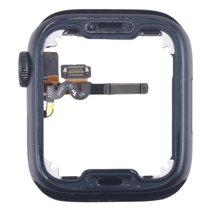 For Apple Watch Series 7 / 8 / 9 45MM LTE Aluminium Alloy Middle Frame Bezel Plate with Crown Spin Axis Flex Cable(Midnight) - Middle Frame by buy2fix | Online Shopping UK | buy2fix