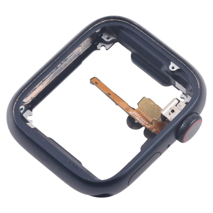 For Apple Watch Series 7 / 8 / 9 45MM LTE Aluminium Alloy Middle Frame Bezel Plate with Crown Spin Axis Flex Cable(Midnight) - Middle Frame by buy2fix | Online Shopping UK | buy2fix
