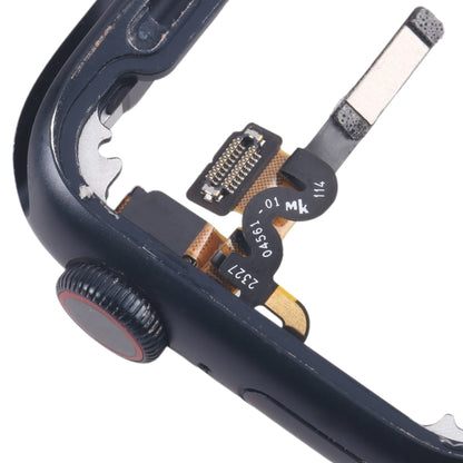 For Apple Watch Series 7 / 8 / 9 45MM GPS Aluminium Alloy Middle Frame Bezel Plate with Crown Spin Axis Flex Cable(Midnight) by buy2fix