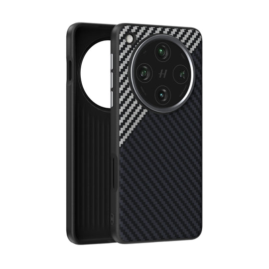 For OPPO Find X8 ABEEL C Carbon Fiber Series 6D Micro Relief MagSafe Phone Case(Black Grey)